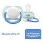 Imagem de Chupeta Ultra Air Happy Lisa 0-6m Azul Verde Philips Avent