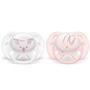 Imagem de Chupeta Ultrasoft 0-6m c/2 Coelha Rosa Philips Avent