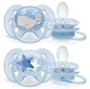 Imagem de Chupeta Ultrasoft 6-18m c/2 Baleia/Estrelas Philips Avent