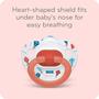 Imagem de Chupetas NUK Comfy Orthodontic Timeless - 0-6 Meses (Pacote com 5)