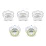 Imagem de Chupetas NUK Comfy Orthodontic Timeless - 0-6 Meses (Pacote com 5)