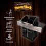Imagem de Churrasqueira a Gás de Chaleur Devon Black de Carrinho a Bafo 4 Queimadores Estilo Americano