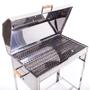 Imagem de Churrasqueira Bafo Inox Nº3 Grande Grelha brasa Portatil