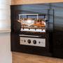 Imagem de Churrasqueira e Forno de Pizza de Embutir Parede Gás GLP  48 x 52 cm Aço Inox - Hope