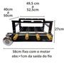 Imagem de Churrasqueira Elétrica Giratória 4 Espetos Preta 127V