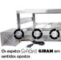 Imagem de Churrasqueira Giratória Grill Inox Gira Soft Grill 3 Espetos Completa Lado Direito