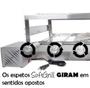 Imagem de Churrasqueira Giratória Grill Inox Gira Soft Grill 5 Espetos + Espalhador Lado Direito