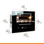 Imagem de Churrasqueira Gourmet Elétrica para Embutir com Espeto Rotativo Painel Touch Glass Smart 220V - BS