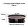 Imagem de Churrasqueira Oval de Pedra Sabão Média 32 cm