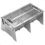 Imagem de Churrasqueira Portátil Desmontável Inox Camping S-Grill.Inox