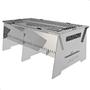 Imagem de Churrasqueira Portátil Desmontável Inox Camping S-Grill.Inox