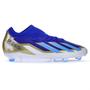 Imagem de Chuteira Adidas Campo X Crazyfast Messi League Azul Branca e Dourada - Masculina