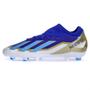 Imagem de Chuteira Adidas Campo X Crazyfast Messi League Azul Branca e Dourada - Masculina