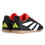 Imagem de Chuteira Adidas Futsal Predator Club IN Sala Preto Branco e Laranja - Masculina 