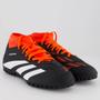 Imagem de Chuteira Adidas Predator 24 Club Sock TF Society Preta e Vermelha