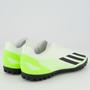 Imagem de Chuteira Adidas X Crazyfast 23.4 TF Society Branca e Amarelo Fluorescente