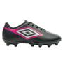 Imagem de Chuteira Campo Umbro Cannon Junior Masculino  Preto /Cinza /Rosa Fluor