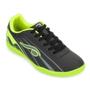 Imagem de Chuteira Futsal Dray Dsix Preta Verde Neon  6201