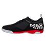 Imagem de Chuteira Futsal Penalty Max 500 Ecoknit Masculina - Preto e Vermelho