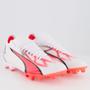 Imagem de Chuteira Puma Ultra Match FG/AG BDP Campo Branca e Rosa