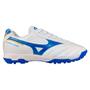 Imagem de Chuteira Society Mizuno Morelia Classic As - Masculino - Branco-Azul-Dourado