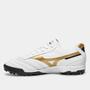 Imagem de Chuteira Society Mizuno Morelia Classic As - Masculino - Branco-Dourado