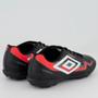 Imagem de Chuteira Society Umbro Prisma JR - Preto e Coral