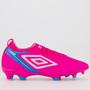 Imagem de Chuteira Umbro Adamant Top Speed Club Campo Rosa