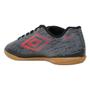 Imagem de Chuteira Umbro Fast Futsal Indoor Masculina Preto Vermelho Grafite