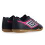 Imagem de Chuteira Umbro Futsal Cannon Preto Cinza e Rosa - Masculina