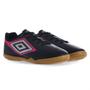 Imagem de Chuteira Umbro Futsal Cannon Preto Cinza e Rosa - Masculina