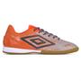 Imagem de Chuteira Umbro Futsal Gravity Cinza Laranja e Grafite - Masculina