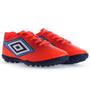 Imagem de Chuteira Umbro Society Cannon Coral Vermelho e Azul - Masculina