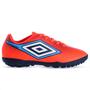 Imagem de Chuteira Umbro Society Cannon JR Coral Vermelho e Azul - Infantil