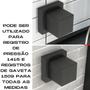 Imagem de Chuveiro Completo Desviador Metal Preto Fosco 2x Acabamentos