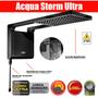 Imagem de Chuveiro E Ducha Elétrico Grande e Quadrado Preto Acqua Storm Ultra 110v 5500w