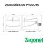 Imagem de Chuveiro Zagonel Ideale Plus 4 Temperatura 6800w 220v Branco