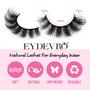 Imagem de Cílios postiços EYDEVRO Mink Fluffy Wispy Natural Look 7 pares