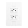 Imagem de Cinco Conjuntos com 2 Tomadas 2p+t 20a 250v, Modular, com Placa 4x2