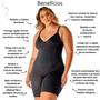 Imagem de Cinta Body Modelador Macaquinho Plus Size Com Perna Sem Bojo 350725