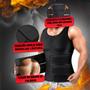 Imagem de Cinta Camisa Modeladora Térmica Efeito Academia Colete Sauna