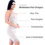 Imagem de Cinta Modeladora Curta Abertura PósCirúrgico Alça Regulável Renda