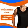 Imagem de Cinta Regata Modeladora Camiseta Masculina Preto Tamanho Gg