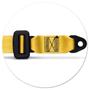 Imagem de Cinto de Segurança 3 Pontos Dianteiro Traseiro Universal Amarelo Estático Macho