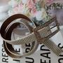 Imagem de cinto feminino strass brilho fivela retangularc com strass 2,5CM 022