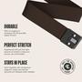 Imagem de Cinto Groove Life - Cinto Elástico de Nylon Preto/Marrom para Homens
