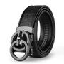 Imagem de Cinto Masculino de Couro Genuíno com Fivela Automática de Metal - Design Luxuoso