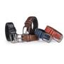 Cinto Masculino de Couro Multicolorido com Fivela de Pino - Versátil e Elegante Imagem de Cinto Masculino de Couro Multicolorido com Fivela de Pino - Versátil e Elegante