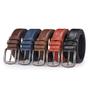 Cinto Masculino de Couro Multicolorido com Fivela de Pino - Versátil e Elegante Imagem de Cinto Masculino de Couro Multicolorido com Fivela de Pino - Versátil e Elegante