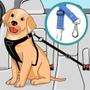 Imagem de Cinto Segurança Pet Cachorro Passeio Carro Seguro Azul Reforçado Diversos Tamanhos
